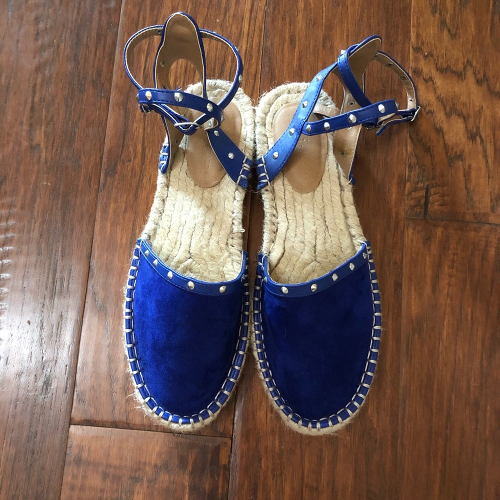 Blue espadrille
